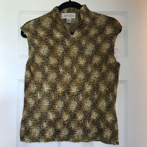 Vintage Casual Corner Leopard Tank Top